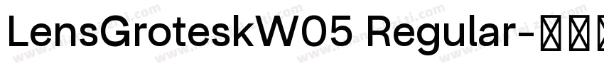 LensGroteskW05 Regular字体转换